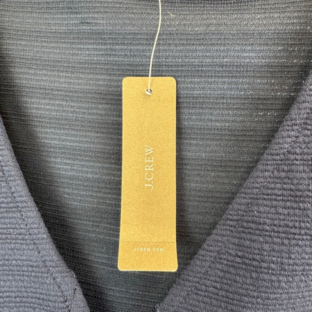 J.Crew Tank Top Women's Small Navy Button Front Tie Waist L8137 NWT - Picture 10 of 16